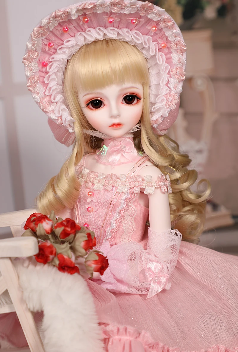 1/4 масштаб BJD Кукла милый ребенок милая девочка BJD/SD смола фигурка кукла DIY модель игрушка подарок. Полный набор с одеждой, обувью, париком A0134bory