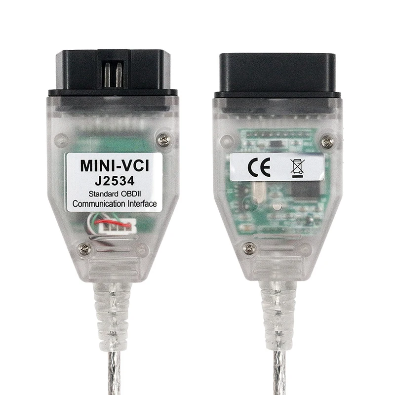 Mini VCI OBD2: Câble de Diagnostic Automobile pour Toyota TIS Techstream - Connecteur Interface MINI-VCI J2534 avec puce FTDI FT232RL