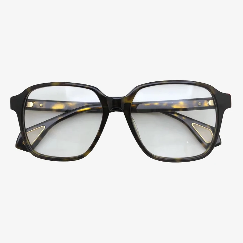 No2 Eyeglasses Прямоугольная оправа для очков больших размеров для мужчин и женщин, классические очки с прозрачными линзами, оптическая оправа для очков для мужчин - Цвет оправы: No2 Eyeglasses