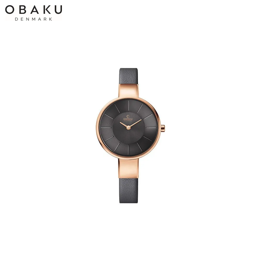 Наручные часы Obaku V149LXVJRJ женские кварцевые на кожаном ремешке|Женские часы| |