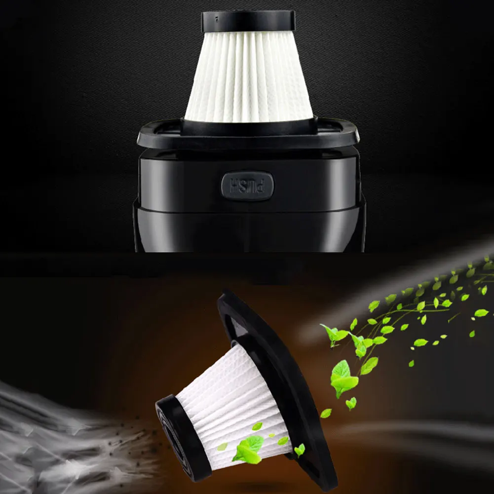 Car Home Auto Vacuum Cleaner Plastic Dry Wet Portable Wireless Electric LED Light Handheld Rechargeable High Power 120W