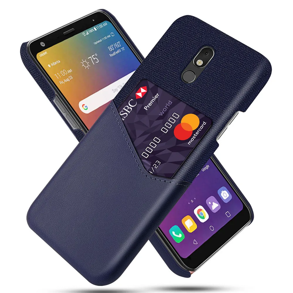 Бизнес чехол для LG Stylo 5 Aristo 2 Q60 Q8 ThinQ G8S THINQ чехол с отделением для кредитных карт Cas для lG Stylo 5 Aristo2 V30 V30S W30 W10 K50 Капа - Цвет: Case-Blue