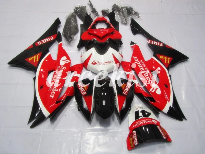 4 бесплатные подарки литьевая Форма ABS обтекатели комплект подходит для YAMAHA YZF-R6 2008- 08 09 10 11 12 13 14 15 16 Набор кузова красный