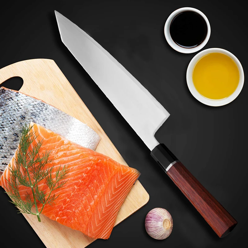 Кухонный нож шеф повара японские ножи из стали HAP40 для филировки рыбы сашими суши