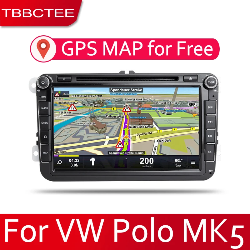 TBBCTEE Android 2 Din Автомобильный Радио Мультимедиа Видео плеер Авто Стерео gps карта для Volkswagen VW Polo MK5 2009~ 2013 медиа Navi DVD