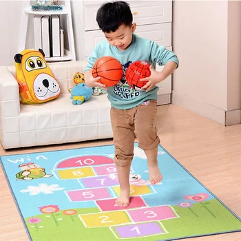 

Non-slip Cartoon Carpet Kindergarten Play Rug Living Room Decoration Hopscotch Floor Mat Foot Pad Chair Pad Baby Crawling mat