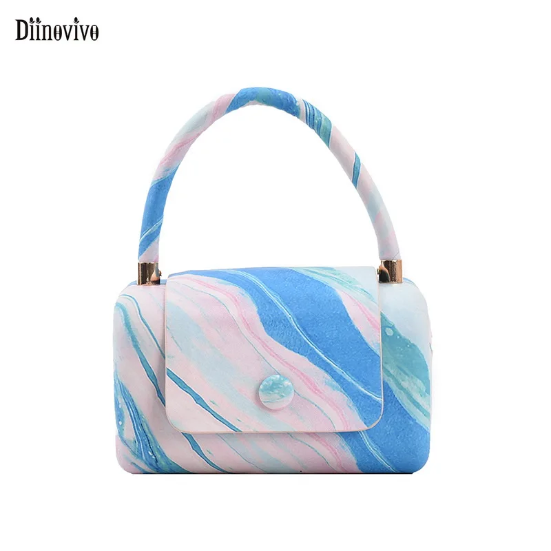 

Diinovivo маленькие сумочки на подушку, модная женская сумка через плечо с принтом, летняя сумка из искусственной кожи, женская сумка на широком ремешке через плечо WHDV1871
