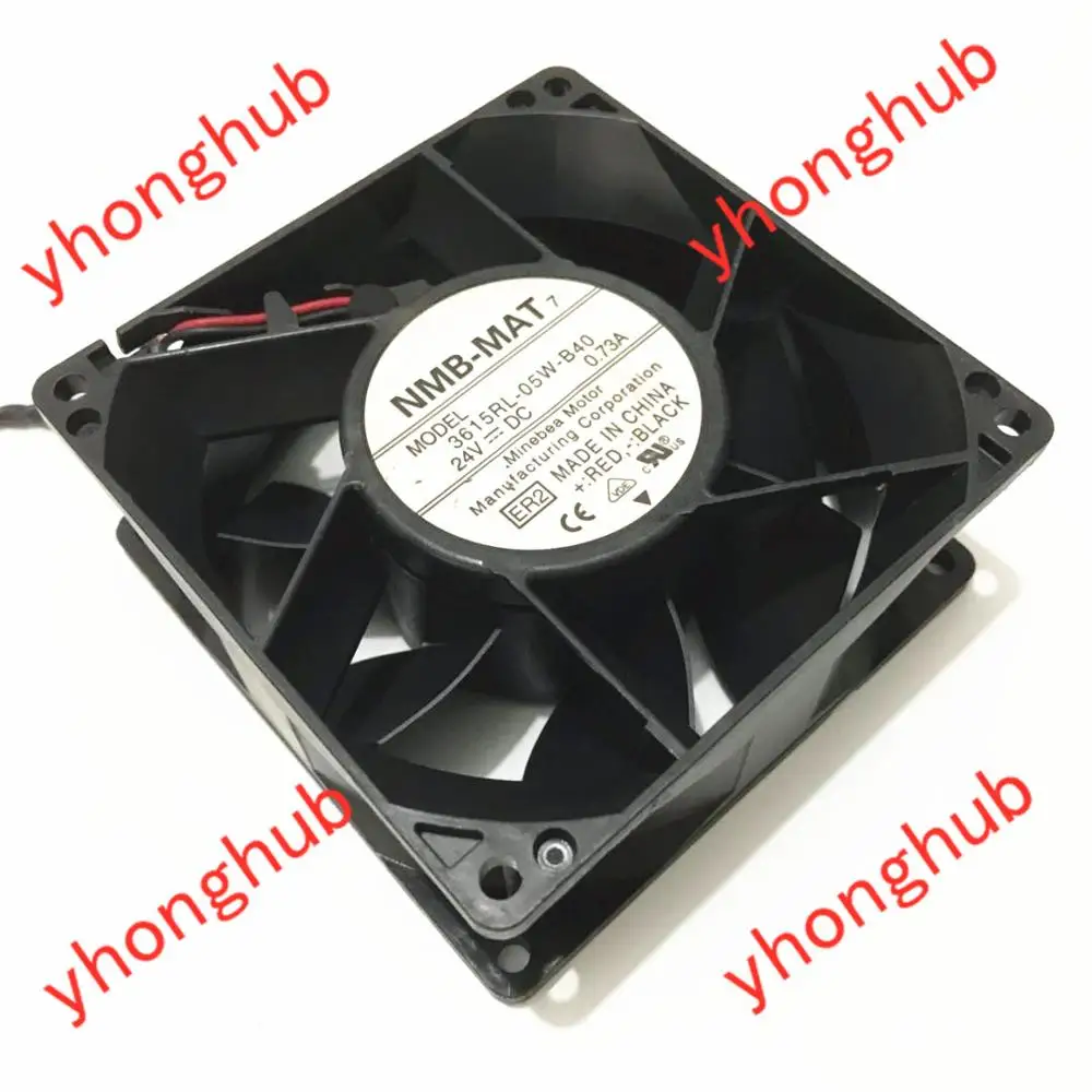 NMB MAT 3615RL 05W B40 ER2 DC 24V 0.73A 90x90x38 мм вентилятор охлаждения сервера|square fan|server fandc 24v fan |