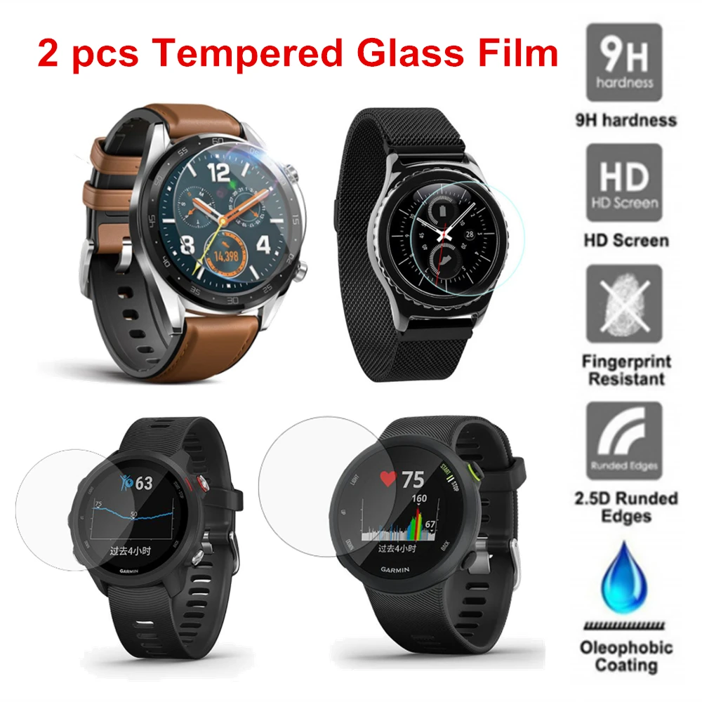 Закаленное стекло для Huawei GT/GT2 Защитная пленка экрана Garmin945 245 45 часов Samsung Galaxy 46/42