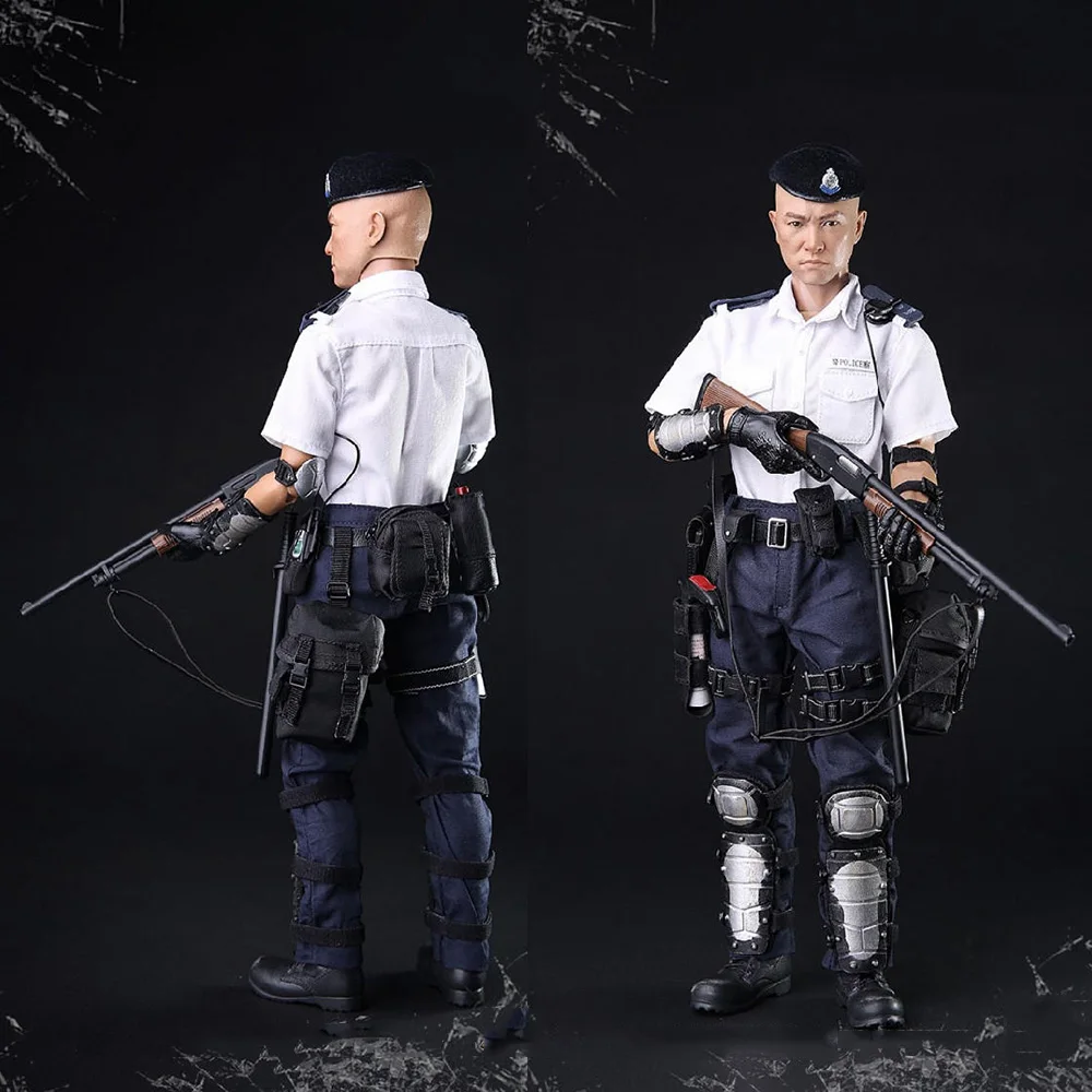 В наличии 1/6 весы мини раз игрушки M020 Hong Kong аварийный блок полиции фигурку