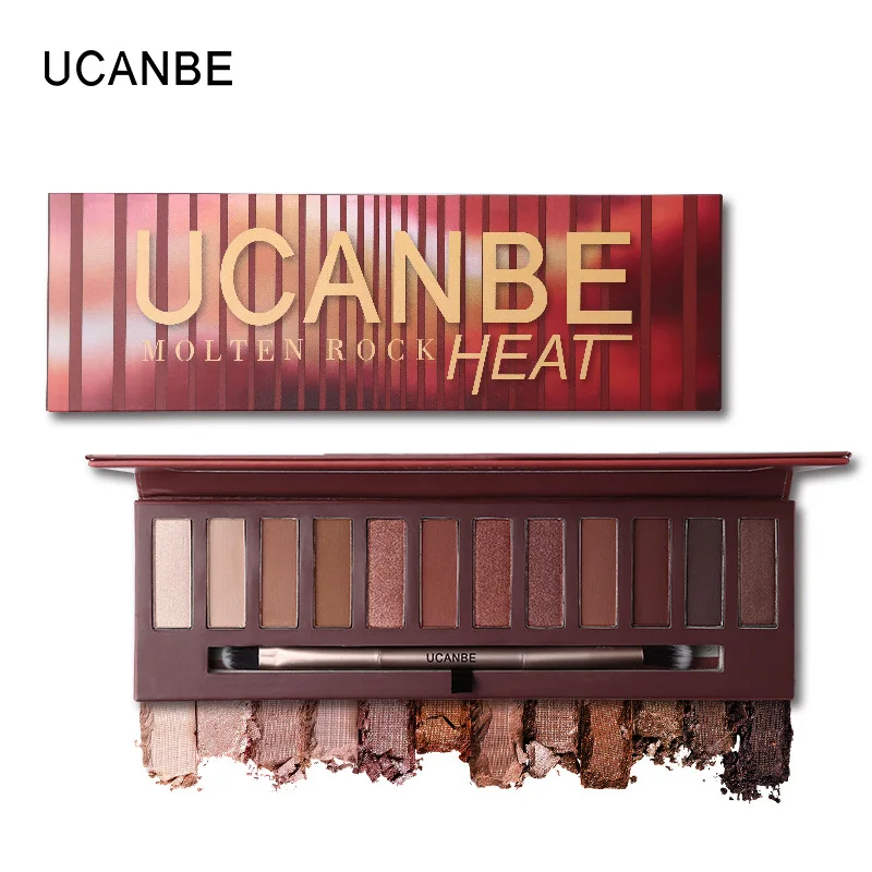 12 Colorful Matte Shimmer Makeup Eyeshadow Palette Glitter Pigment Makeup Set Nude Eye shadow Cosmetic Gift Hot