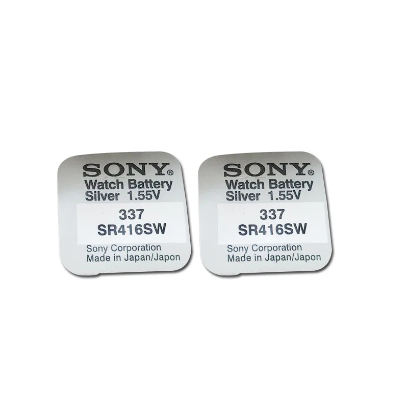 3 шт./лот оригинальный аккумулятор для SONY 337 SR416SW 1 55 в с серебряными оксидными