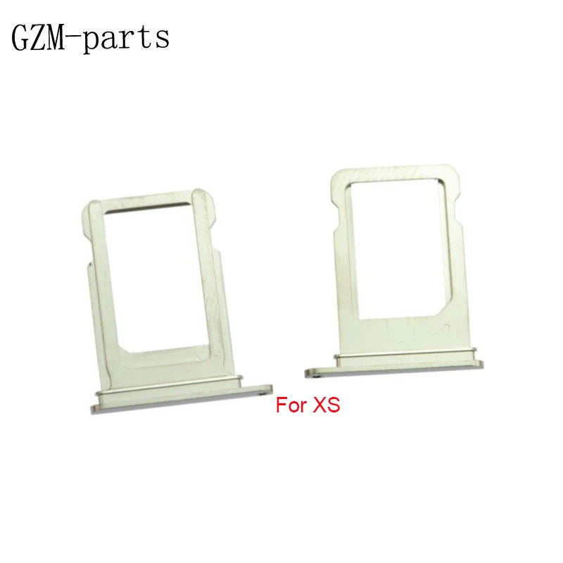 GZM-parts, 50 шт./лот, одиночный держатель лотка с двумя sim-картами, слот для iPhone XS Max XS, гнездо лотка для sim-карт