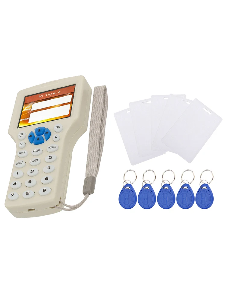 NFC Smart 10 Частотный RFID копировальный аппарат/писатель/читатели/Дубликатор 125 кГц 13,56 МГц USB программатор брелок считыватель карт UID декодер