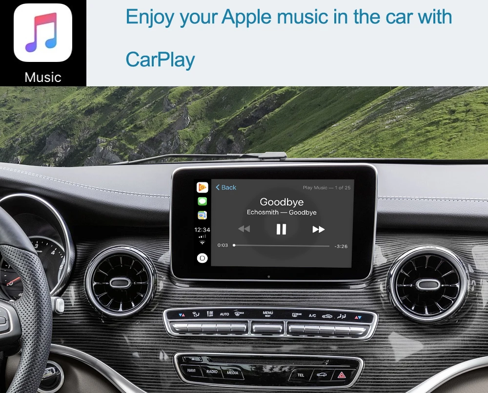 RoadTop Wireless CarPlay for Mercedes Benz VCLASS Road Top