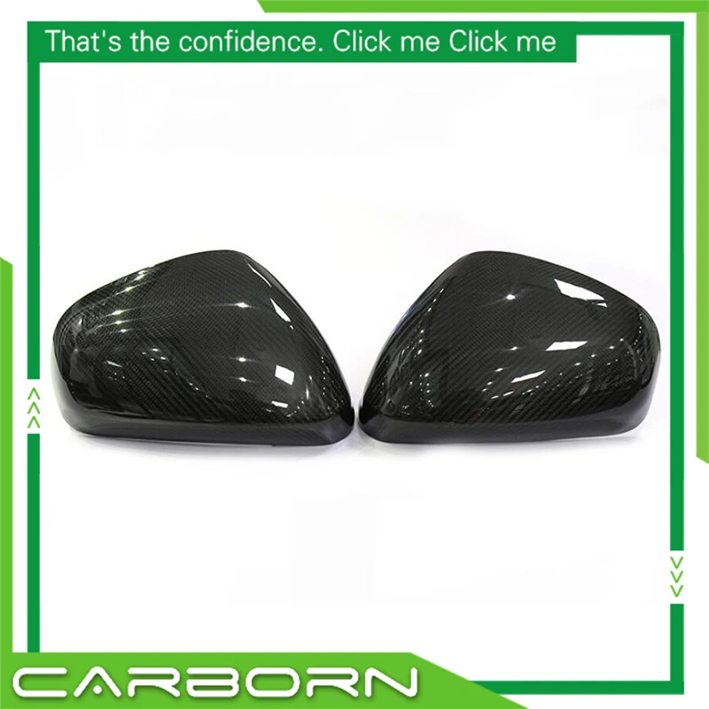 

Dry Carbon Fiber Mirror Cover ForMaserati Quattroporte Gran Turismo(sport) Gran Cabiro 2014-2016 Add on/ 1:1 Replacement Style