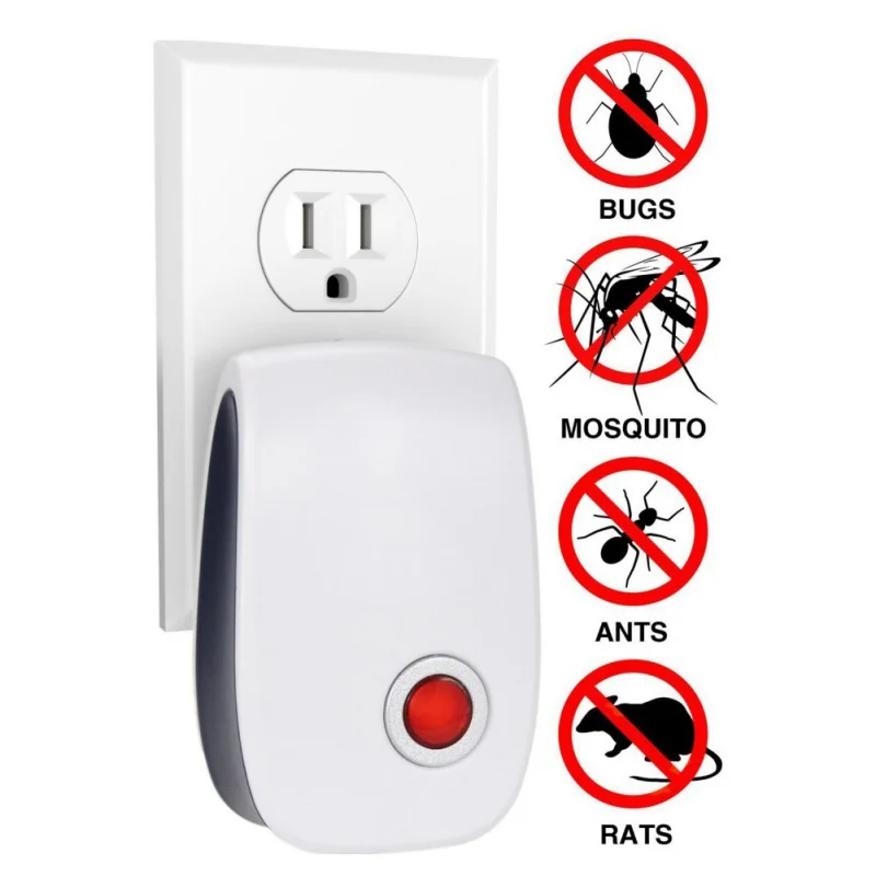 

EU/US/UK/AU Indoor Cockroach Mosquito Insect Killer Ultrasonic Pest Repeller EU/US Plug Electronic mosquito repellent