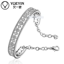 Настоящее Новое высокое качество мода 925 для женщин Кристалл из болгарийского браслета женские очаровательные ювелирные изделия из бисера Chamilia