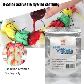 

9 Colors Graffiti Painting Drawing Hand Painted Arts Supplies Home Tie-dye Kit Quick Drying For Clothes Powder Textile Fabric