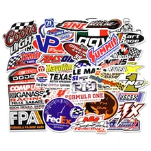 50 шт. гоночные автомобильные наклейки для компьютера Стайлинг автомобиля наклейка скейтборд велосипед ноутбук DIY водостойкие Переводные картинки для MacBook/hp