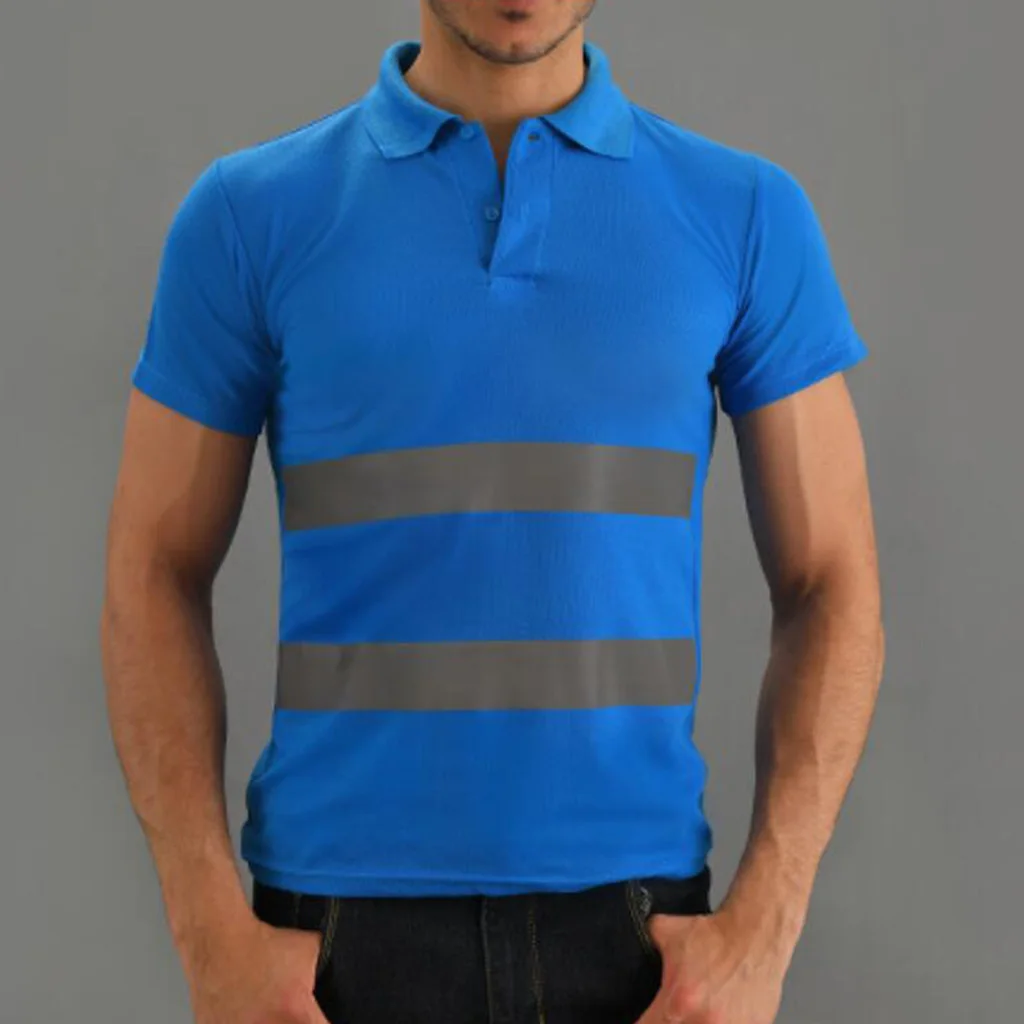 Hi Vis T Shirt Reflective Safety Short Sleeve HIGH Visibility