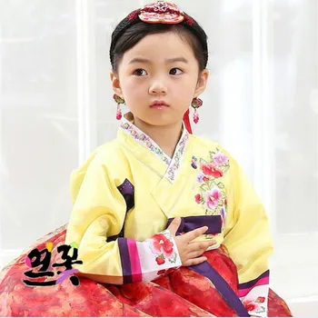 

Girl National Costumes Stage Outfit Minority Costume Hanbok Korean Traditional Hanbok Dress Cosplay Asian Dress Ethnic Clothing