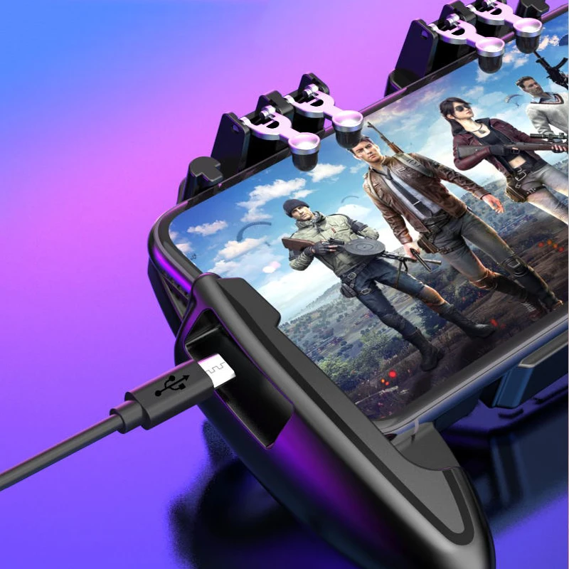 Для мобильного контроллера PUBG геймпад с охлаждающим вентилятором для iOS Android для samsung Galaxy L2 R2 управление джойстик кулер