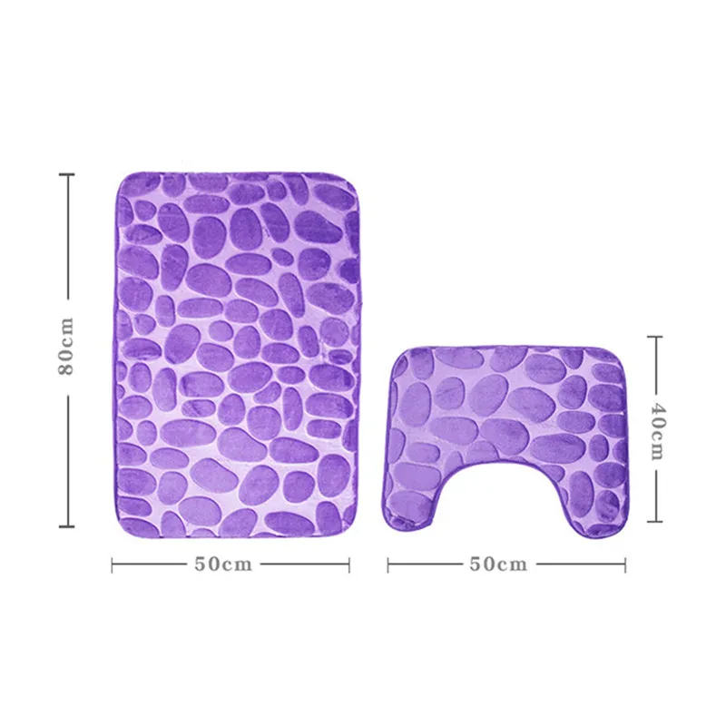 2 шт. Противоскользящий коврик для ванной комнаты коврик для ванной унитаз пьедестал коврики для ванной водопоглощающие коврики и коврик набор булыжников
