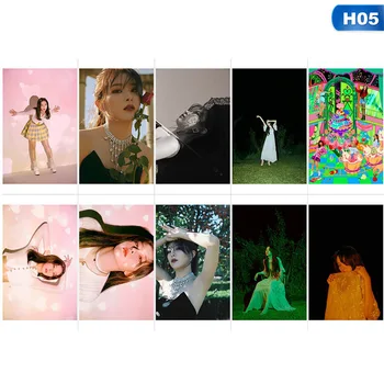 

10 Pcs/set KPOP Red Velvet Postcard Cards K-pop Red Velvet Yeri JOY SeulGi LOMO Card Kpop Photocard Album Sticker