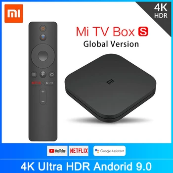 

Original Global Xiaomi Mi TV Box S 4K Ultra HD Android TV 9.0 HDR 2G 8G WiFi Google Cast Netflix Smart TV Mi Box 4 Media Player