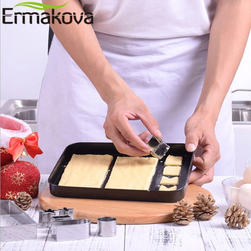 ERMAKOVA 10/18 ШТ формочки для печенья Stamper 3D набор пряничного домика DIY Инструменты