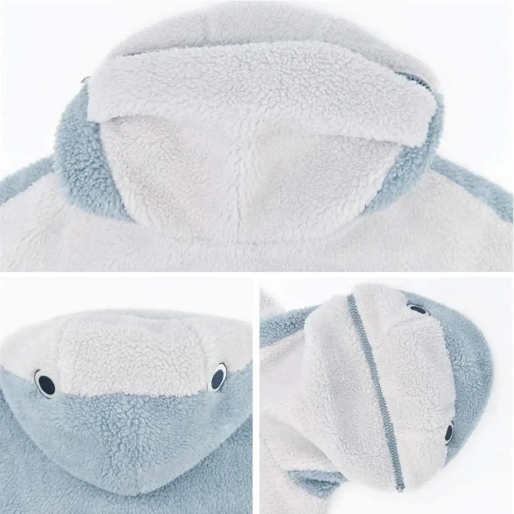 oversized sweatshirt Hooded Sweatshirt Ladies Hooded Shark Plush Sweatshirt Furry Inner Fleece Loose Pullover Tops Couple Clothes Unisex  Sudaderas white hoodie women