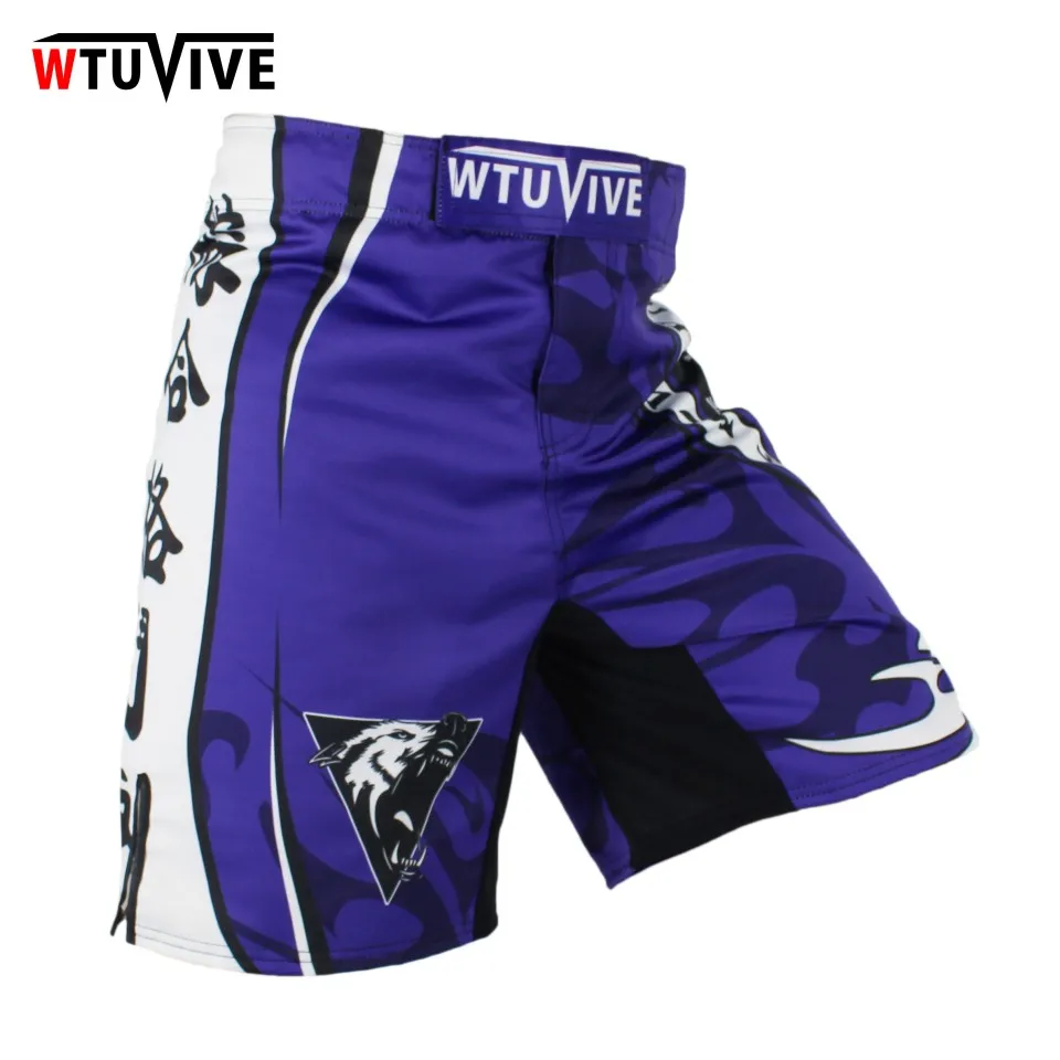 WTUVIVE MMA Мужские боксерские волки шорты для соревнований профессиональные