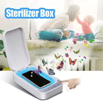 

Bakeey A01 Multi-functional Double UV Disinfection Sterilizer Box Bacteria Prevention Watch Phones Cleaner White Sterilizer Box