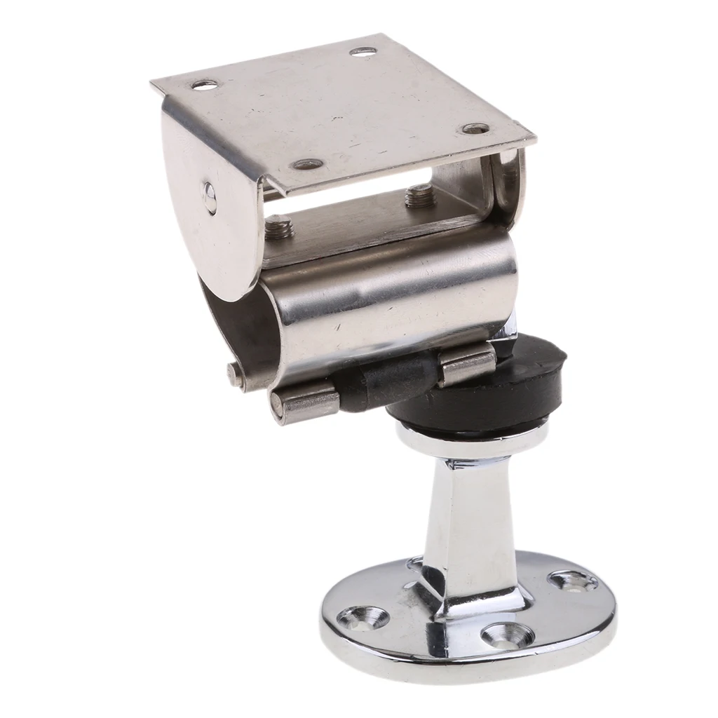 Marine 316 Stainless Steel Adustable Holder Door Stop Wall Mount Soft Catch Doorstop for Boats, RV, Hold Your Doors Open Softly