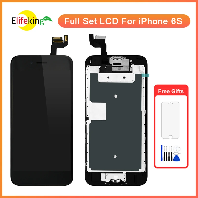 Full Set LCD Assembly For iPhone 6S Display Touch Screen Digitizer Complete Replacement With Front Camera Speaker | Мобильные