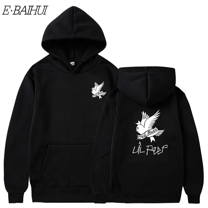 

E-BAIHUI Hoodie For Men And Women Lil Peep Sweatshirt Loose Casual Fashion Men's Top 22 Color Hip Hop Streetwear S-3XL