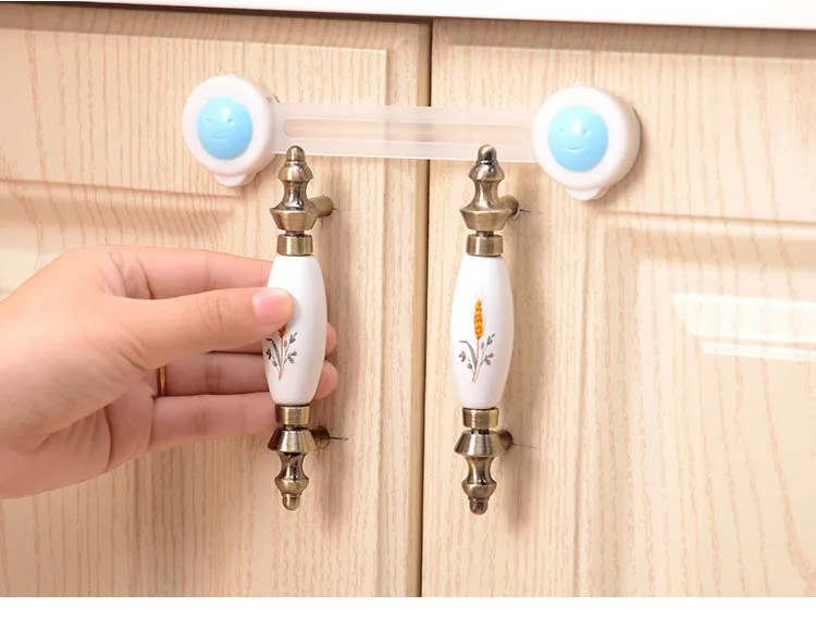 Baby Multi-functional Lengthen Lock Safe Guard Locking Chamber Pot Door Drawer Lock Children Safe Supplies in Bulk