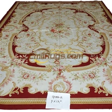 Шерстяные Ковры Обюссон тканые Античный Декор стен старинной деревянной элегантный цветочный старинной ручной работы Шелковый