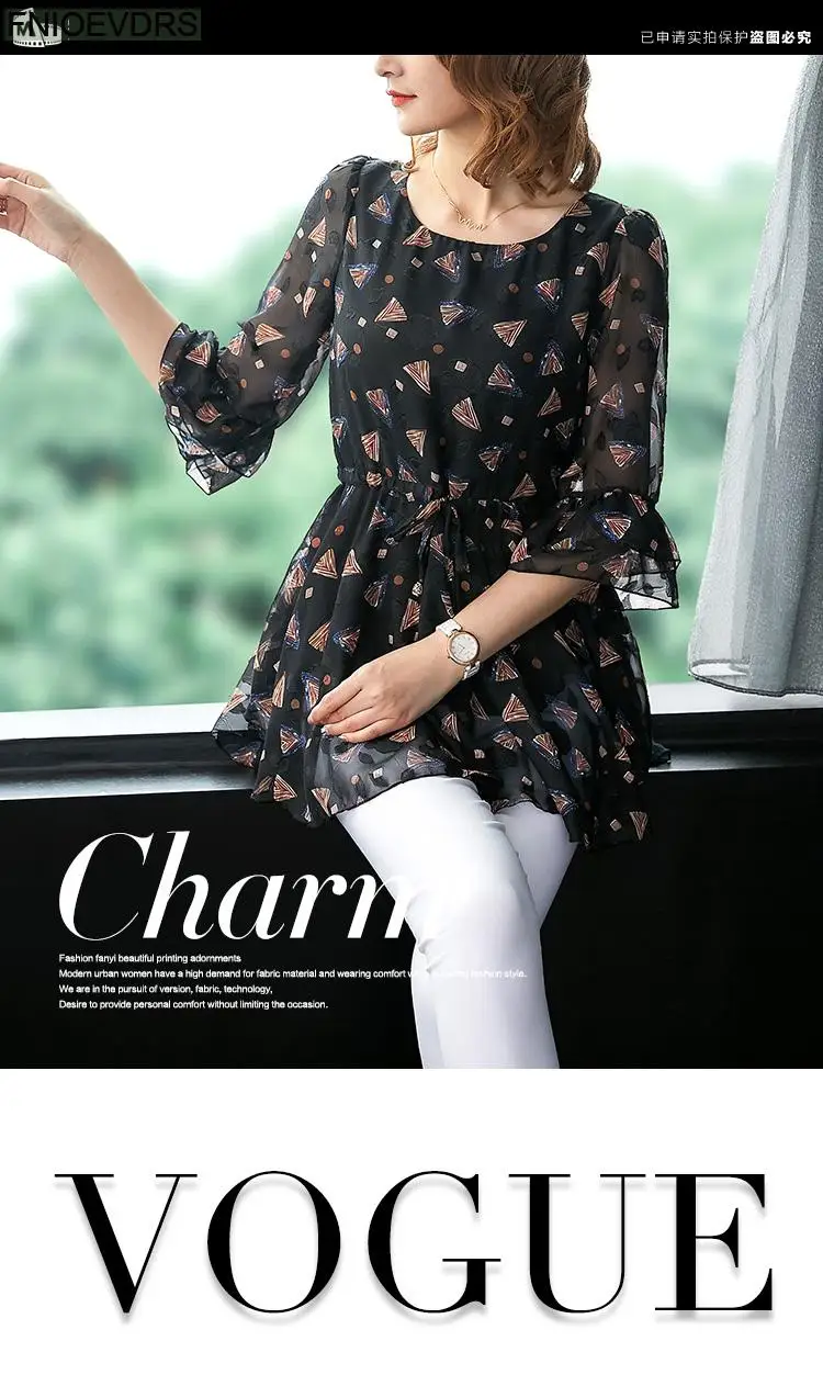 Loose Lazy 5XL 4XL 3XL Clothes Elegant Blusas Women Summer Blouse Floral Print Office Lady Belly Vintage Retro Tunic Peplum Tops