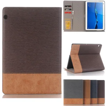

2018 New Business Pu Leather cover case For Huawei MediaPad T3 10 Tablet cover 9.6" Honor Play Pad 2 AGS-L09 AGS-L03 smart case