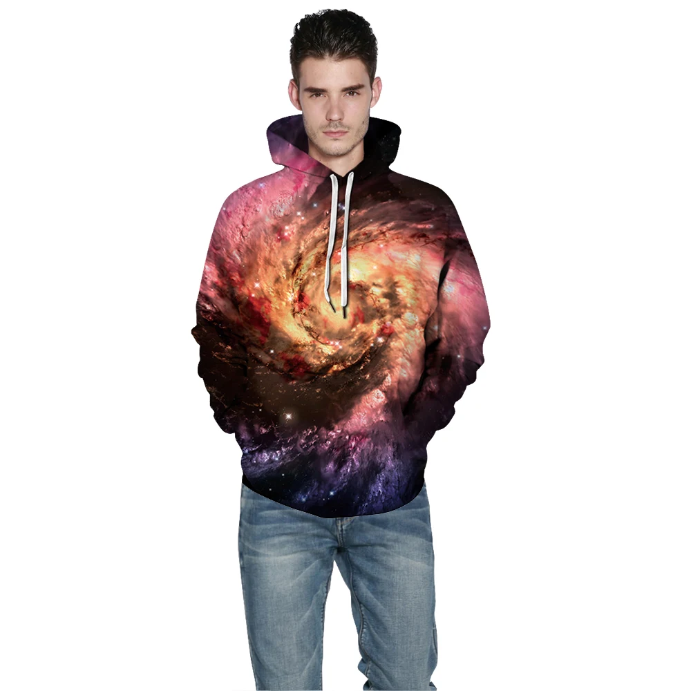 Wakeey модная толстовка женская мужская 3D печать череп фантастический пуловер Толстовка обычный длинный рукав с капюшоном свободного размера плюс
