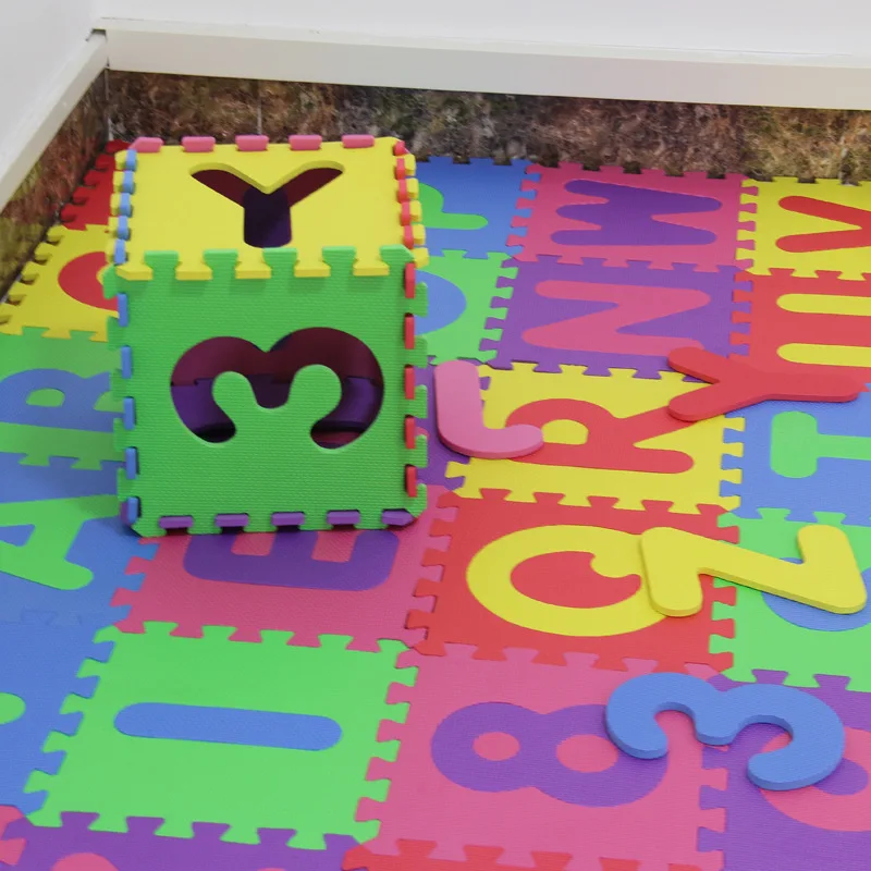 10 pièces/ensemble EVA mousse ramper tapis jouets bébé gymnastique Puzzle tapis tapis tapis numéro lettre tapis de jeu enfant chambre décoration intérieur doux tapis (lot de 10)