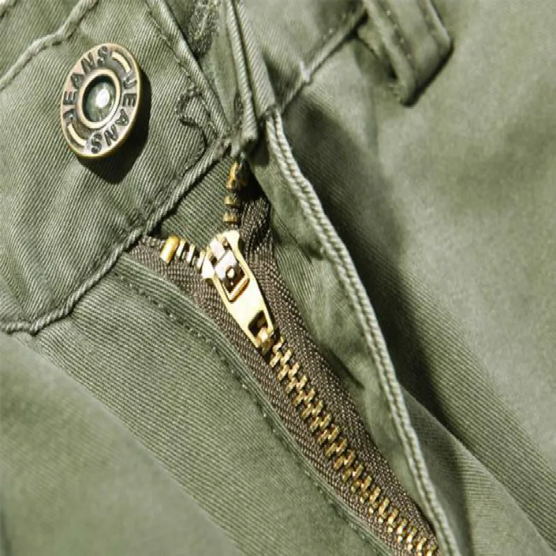 Cargo Pants Military Cargo Pants Men Casual Pants Mens Cargo Pants Men Spring & Autumn New Army Green Big Pockets Male Casual Trousers Easy Wash Pants Size 40