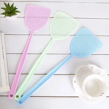 

6pcs Plastic Fly Swatter Mosquito Wasp Bug Zapper Pest Control Long Handle Insect Killer Household Tools
