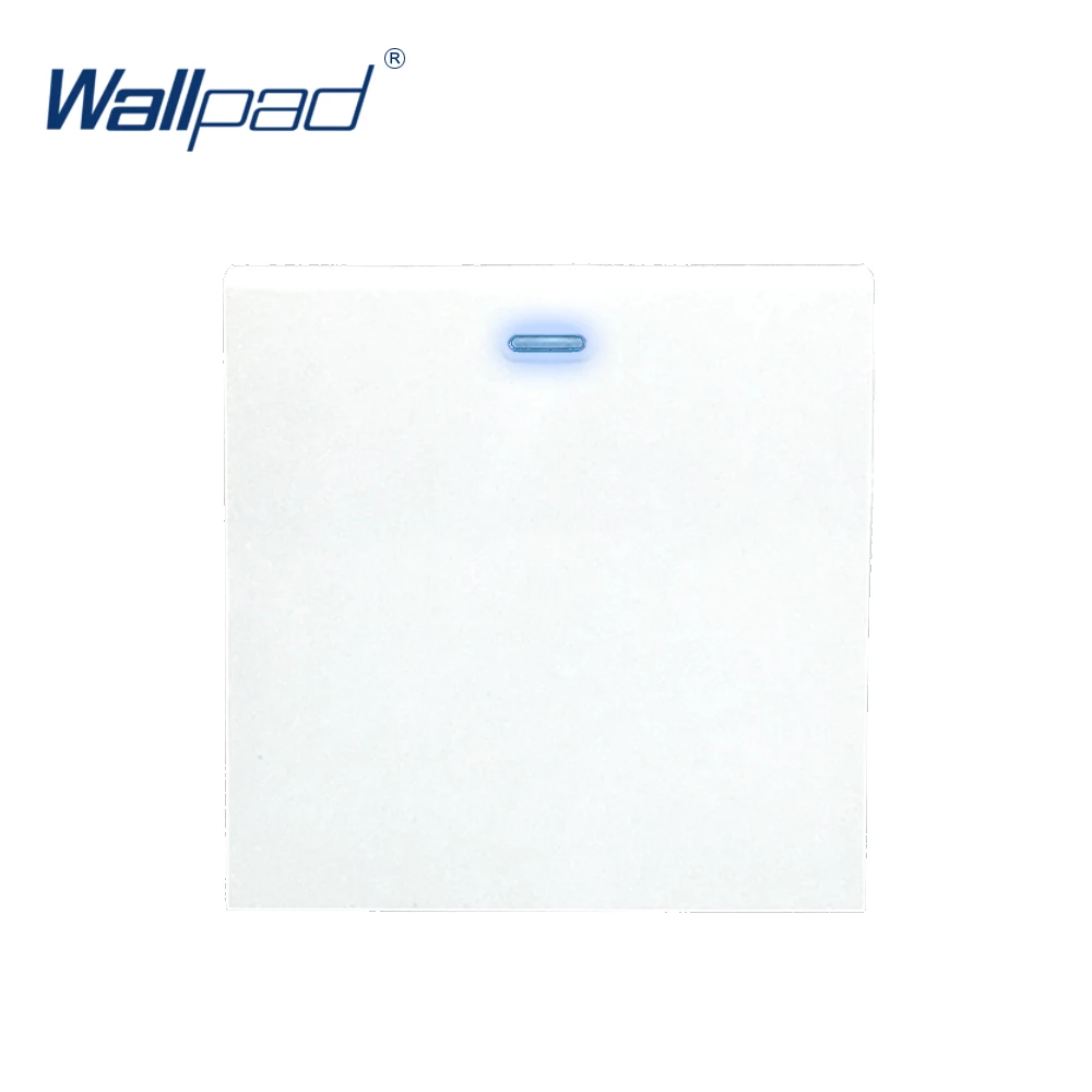 Wallpad 1 комплект 2 способа 1 способ с переключатель со светодиодным индикатором функциональная клавиша для настенного кулисный переключатель только белый и черный пластиковый модуль