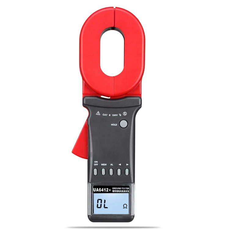 0.001 Ohm Resolution High Precision Digital Earth Resistance Clamp Meter