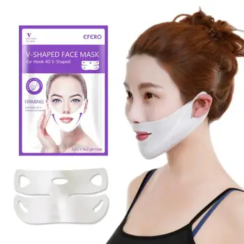 

1 Double v mask Face Lifting V Shape Gel Mask V Shaping Face Care Slimming Mask for Face Lift Chin Slim Peel-off Mask for Women