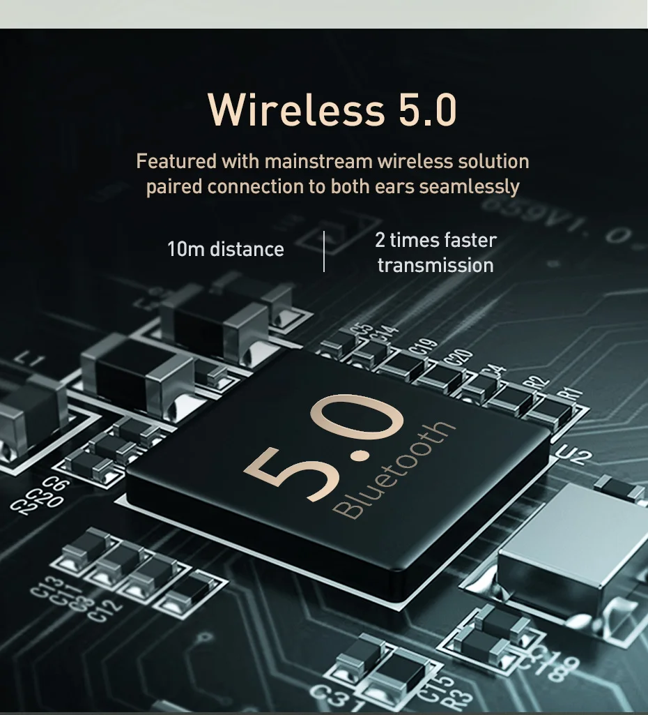 Baseus D07 Беспроводной наушники Bluetooth 5,0 наушники Handsfree гарнитура Mega Bass наушников для iPhone Xiaomi huawei наушник