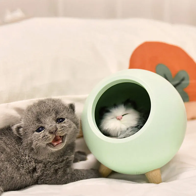 Зеленый Xiaomi Mijia Youpin Kitty Ночной светильник, креативный подарок для девочки, прикроватная лампа для сна, лампа для кормления, заряжаемый светодиодный светильник - Цвет: Зеленый